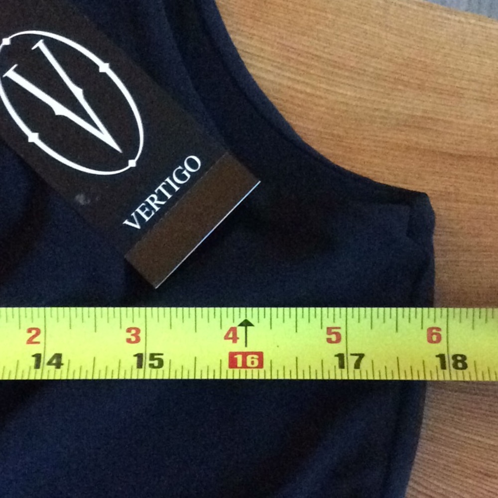 NWT Vertigo black dress Sz Large - Picture 6 of 8